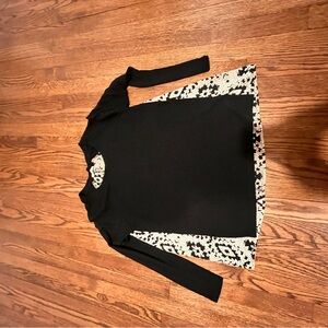Le Lis Black and Cream Long Sleeve Top-from Stitch Fix